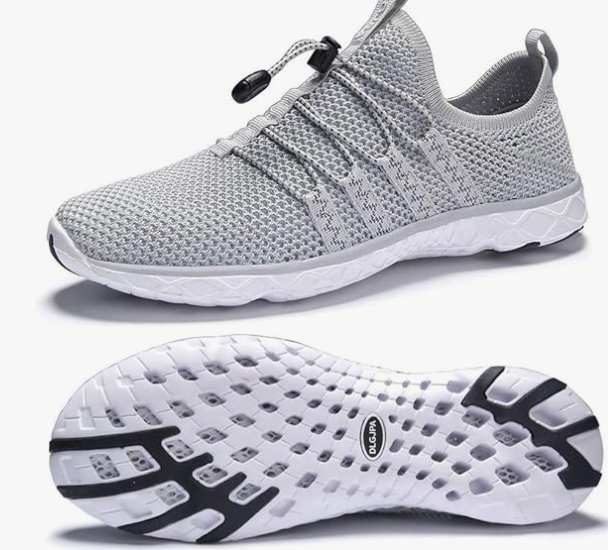 DLGJPA Men's Lightweight Quick Drying Aqua Water Shoes Athletic Sport Walking Shoes
